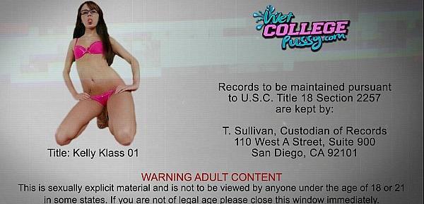  College babe Kelly Klass take cock